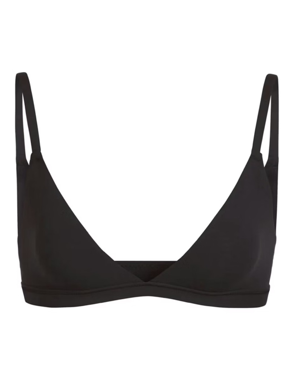 LIKE NEW SKIMS Black Triangle Bralette, Size Medium